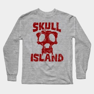 Skull Island Grunge Logo Long Sleeve T-Shirt